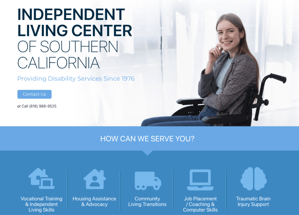 ILCSC Landing Page Screenshot
