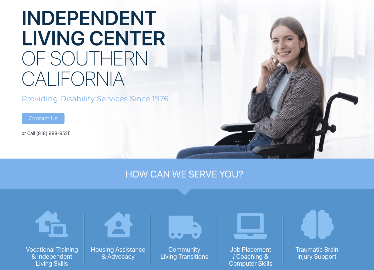 ILCSC Landing Page Screenshot ILCSC Landing Page Screenshot