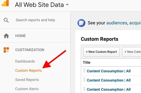 google-analytics-custom-reports-screenshot google-analytics-custom-reports-screenshot