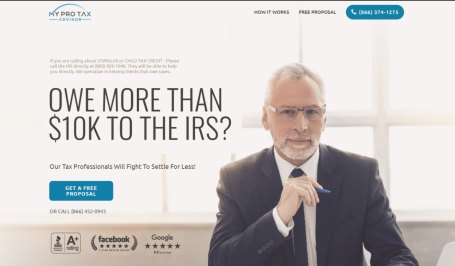 My Pro Tax Advisor, Tax Relief
